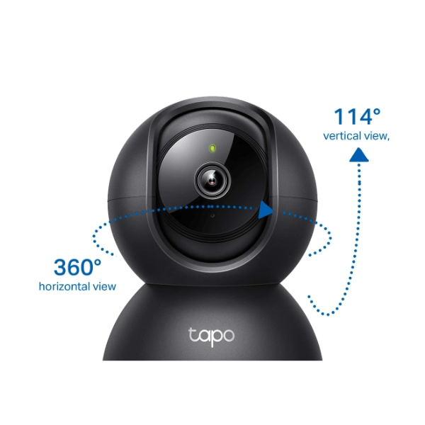 CAMARA TP-LINK Tapo C201 WiFi Vigilancia 360° Micro SD Hasta 512GB Negro