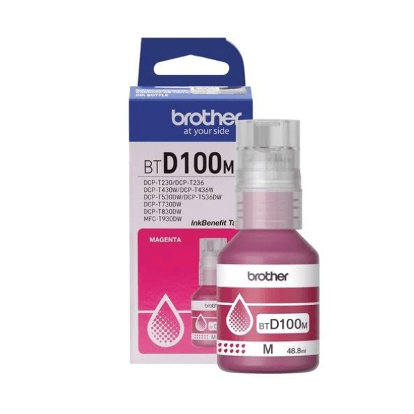 BOTELLA DE TINTA BROTHER BTD100MMEX MAGENTA 5000 Pag