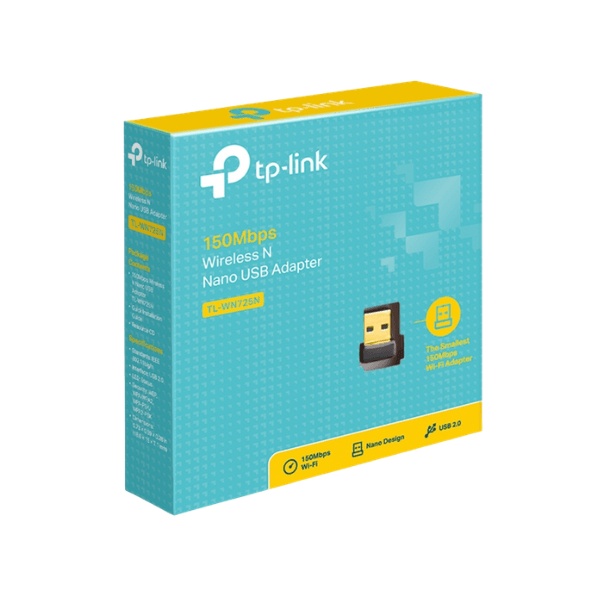 ADAPTADOR USB Inalambrico TP-LINK TL-WN725N N150 Mbps Nano